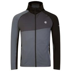 Heren Touring Hooded Stretch Full Zip Jacket (Ebbenhout/zwart)