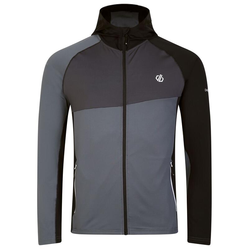 Chaqueta Touring Con Capucha de Elástico para Hombre Ébano, Negro