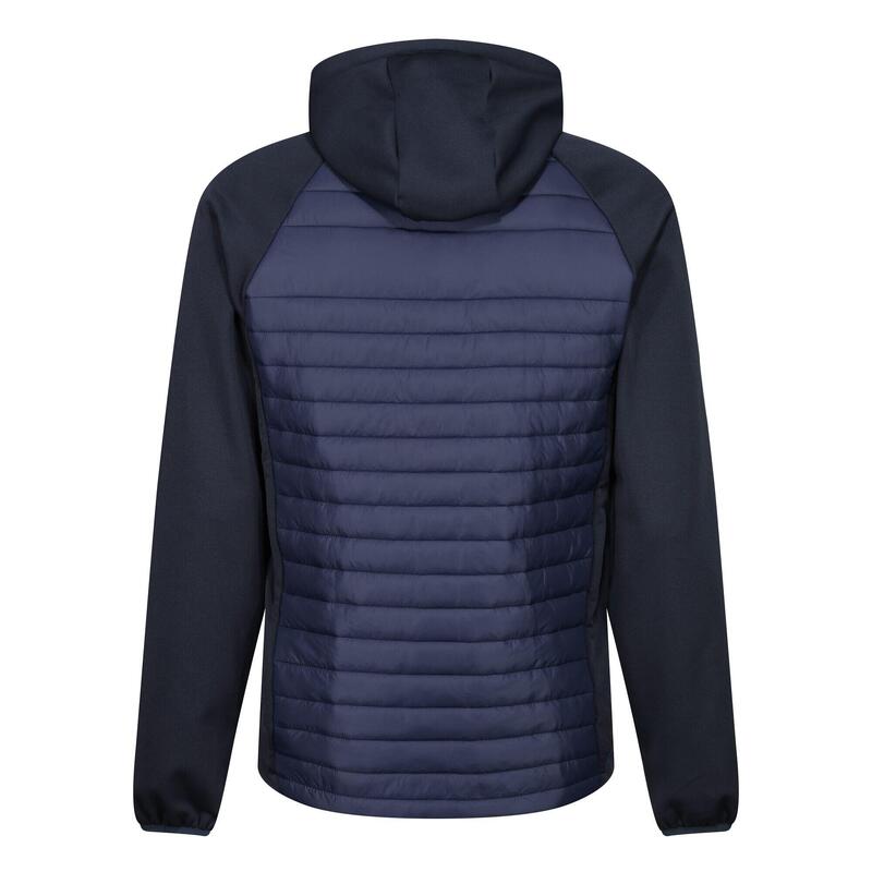 Heren Navigate Quilted Hybride Jas (Marine / Frans Blauw)