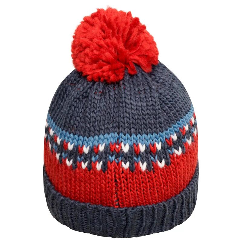 Cappello A Cuffia Pon Pon Bambini Dare 2B Boffin II Moonlight Denim Rosso