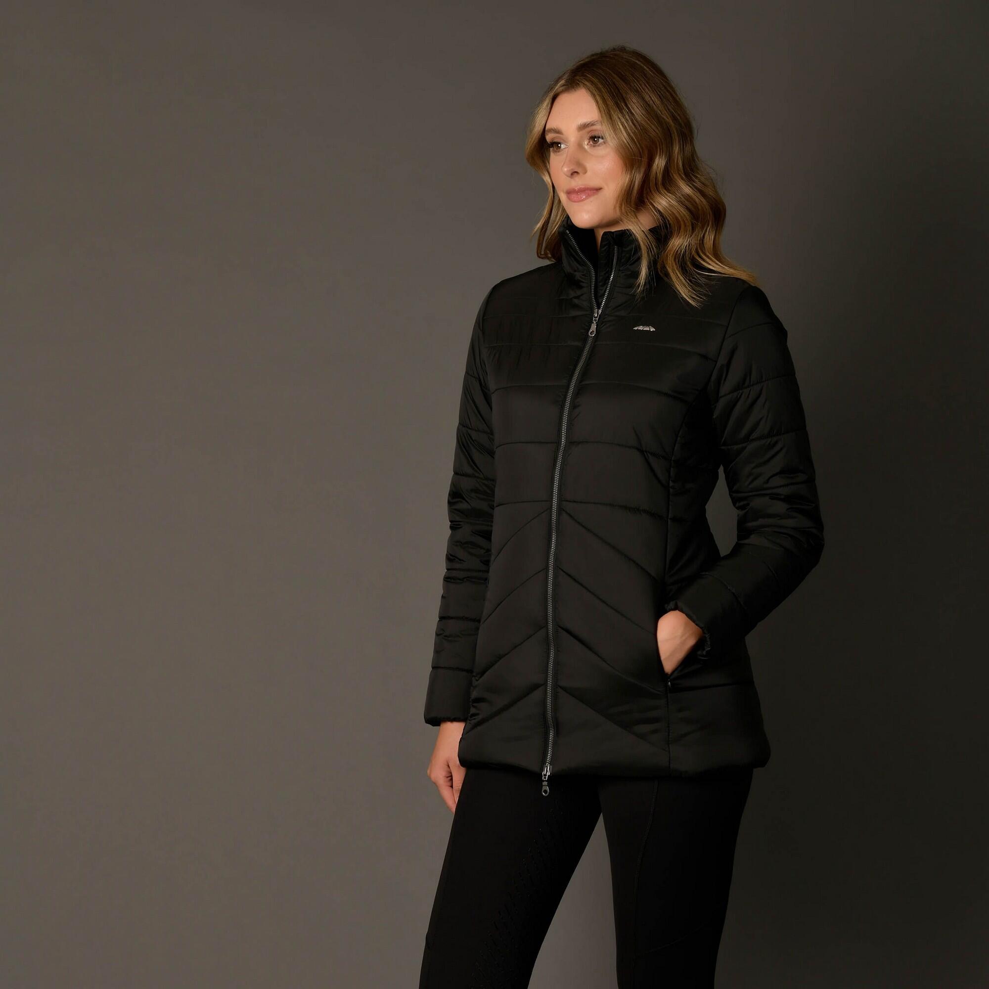 Womens/Ladies Harlow Puffer Jacket (Black) 4/4