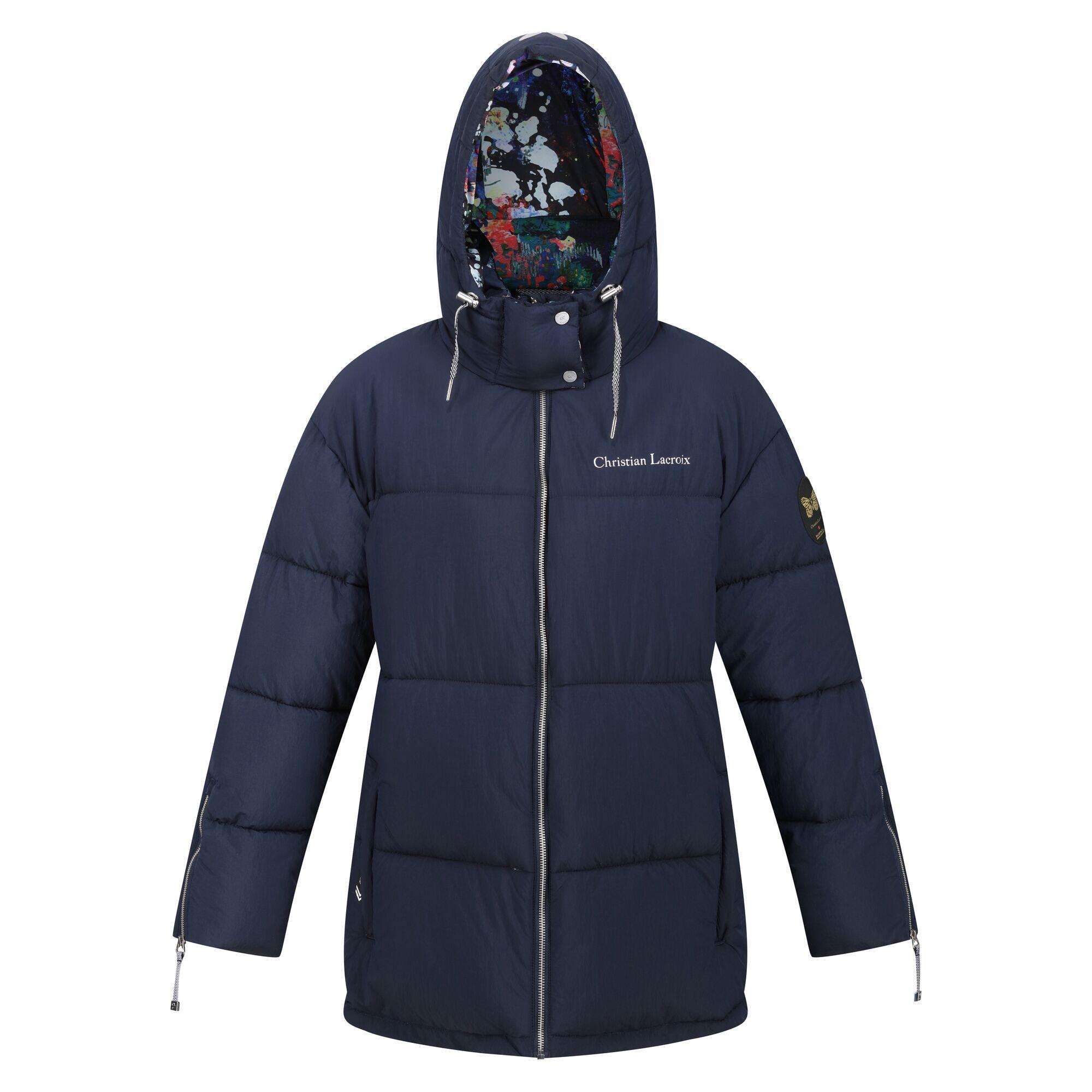 Womens/Ladies Christian Lacroix Gallican Baffled Padded Jacket (Navy) 1/5