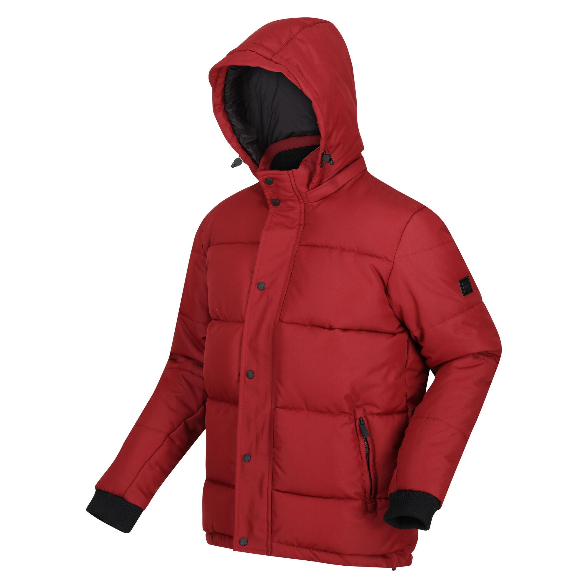Mens Farren Lightweight Puffer Jacket (Syrah Red) 3/5