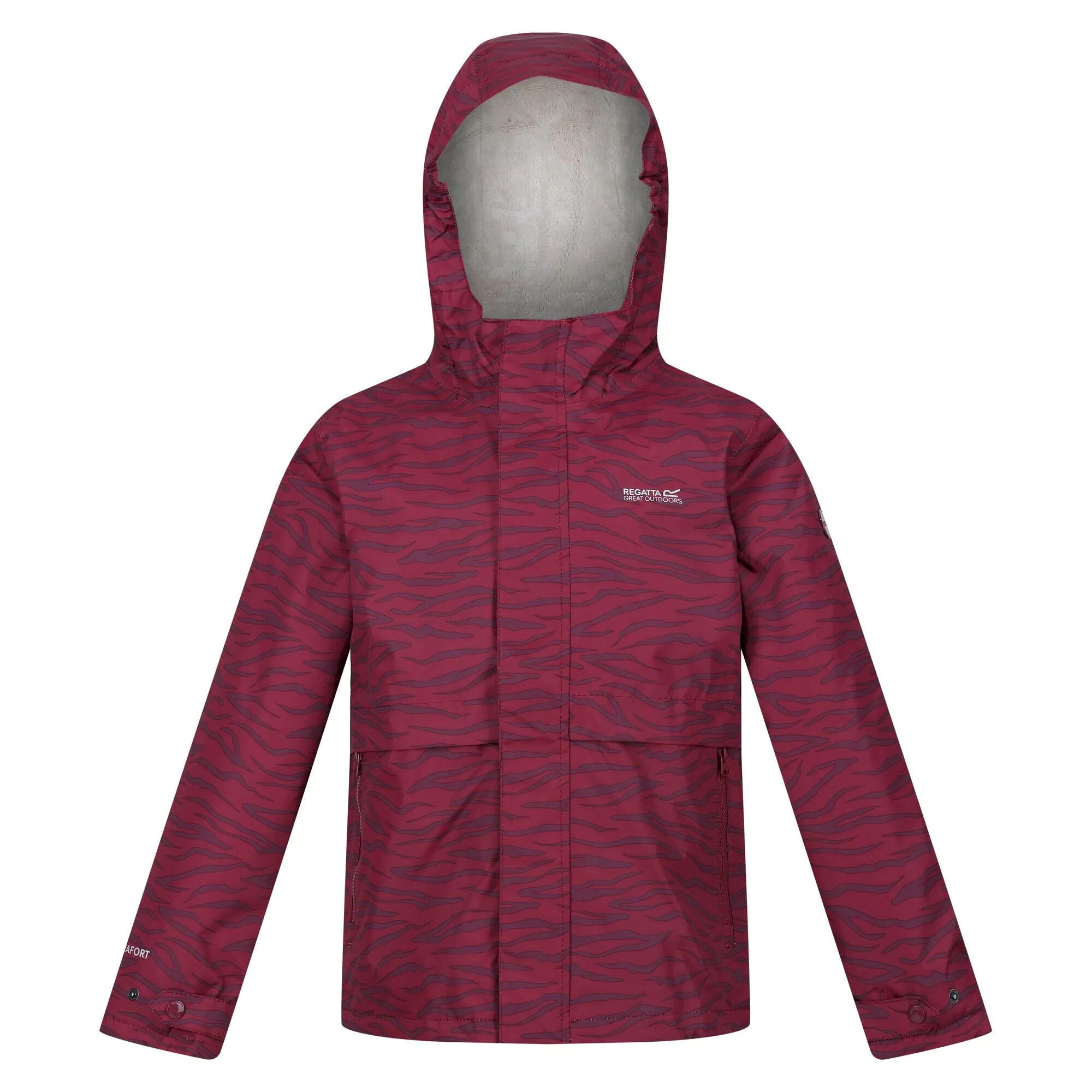 Children's BAMBEE waterproof jacket (Dark red)