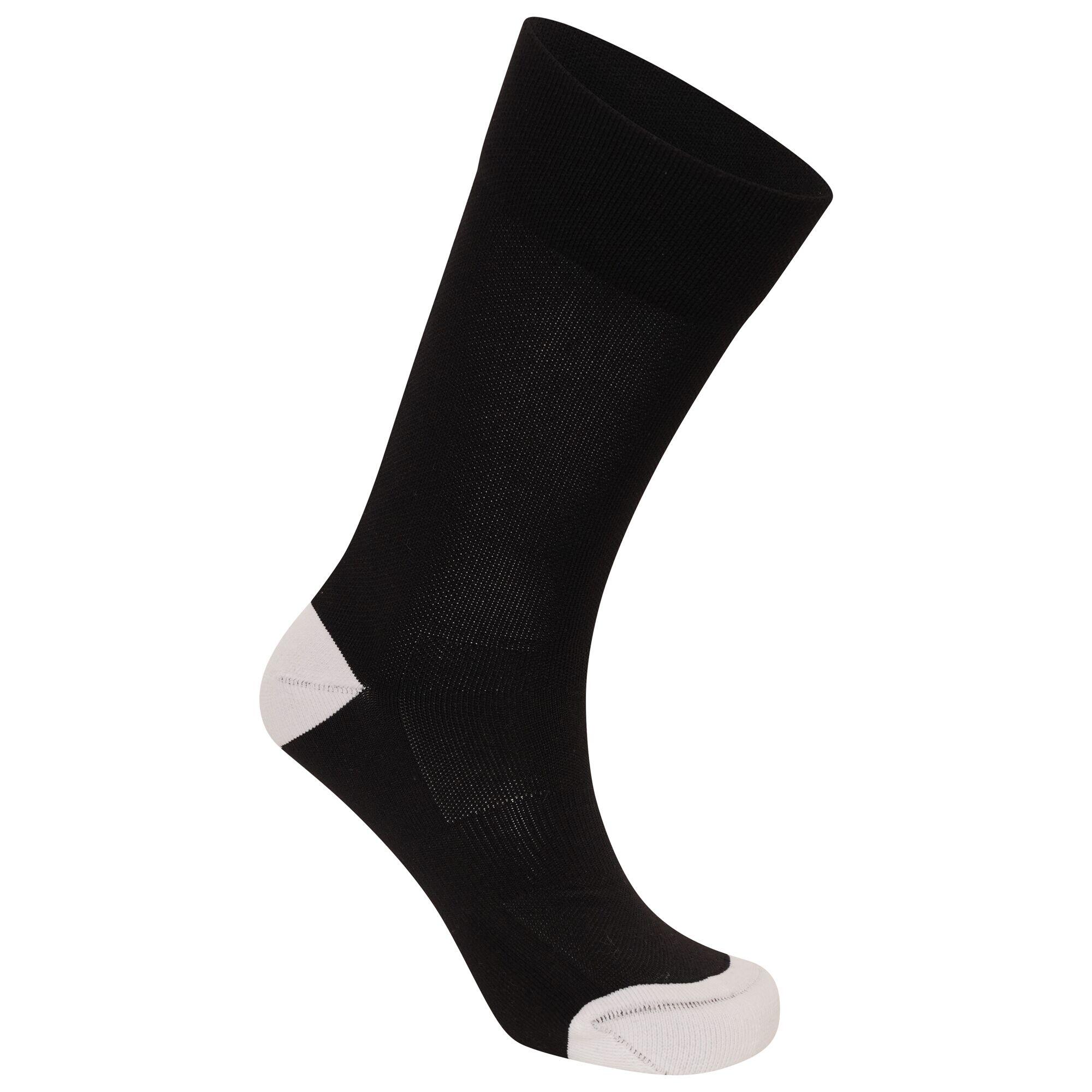 Mens Slogan Cycling Socks (Black/White) 1/3