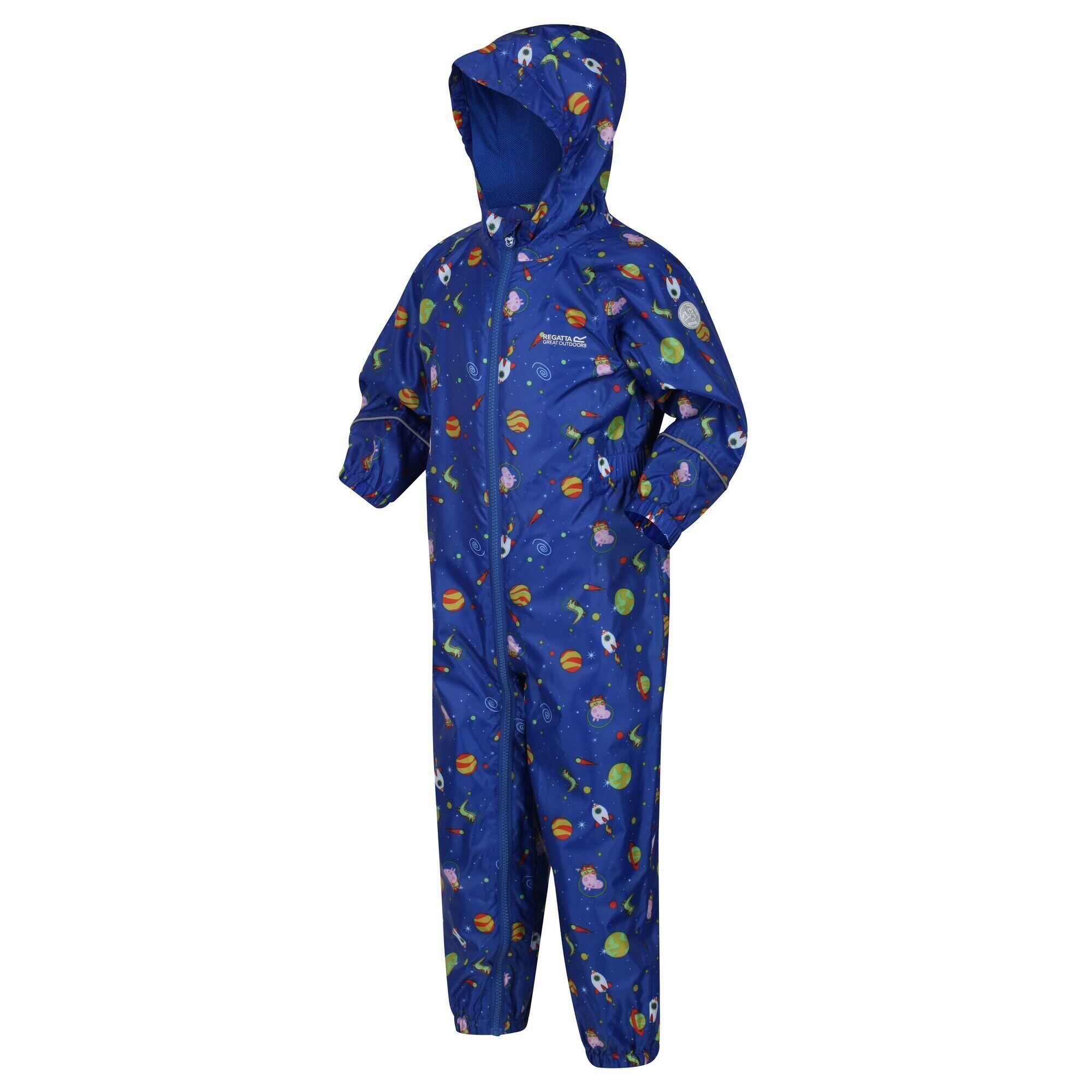 Childrens/Kids Peppa Pig Space Waterproof Puddle Suit (Surf Spray) 4/5