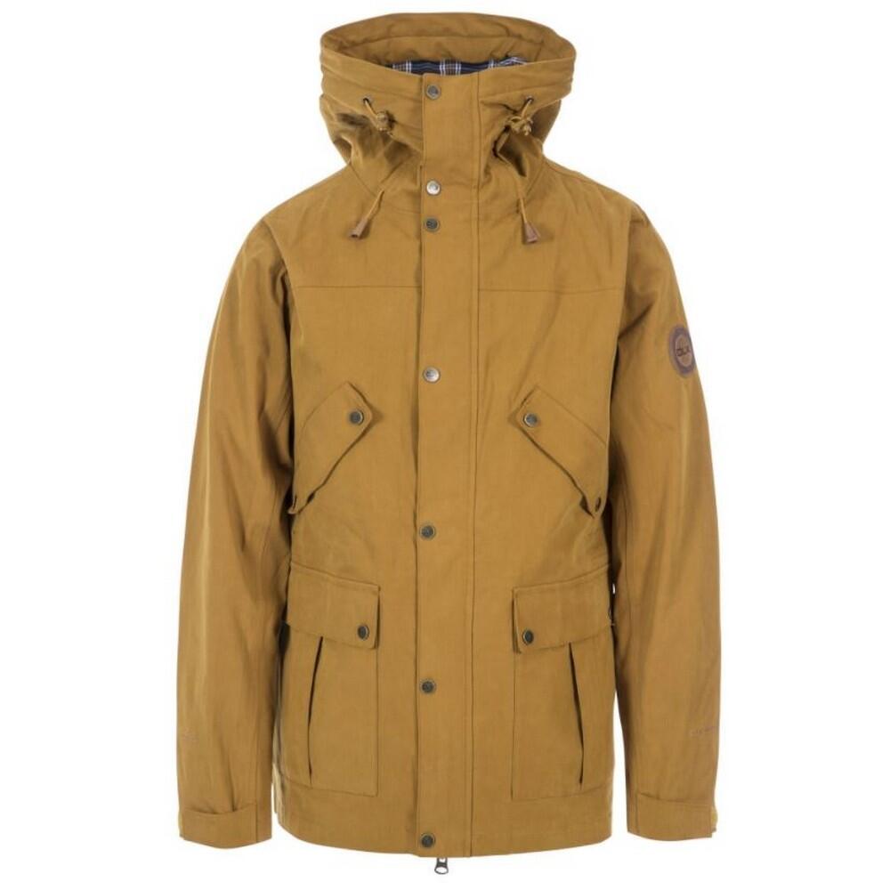 TRESPASS Mens Destroyer Waterproof Jacket (Golden Brown)