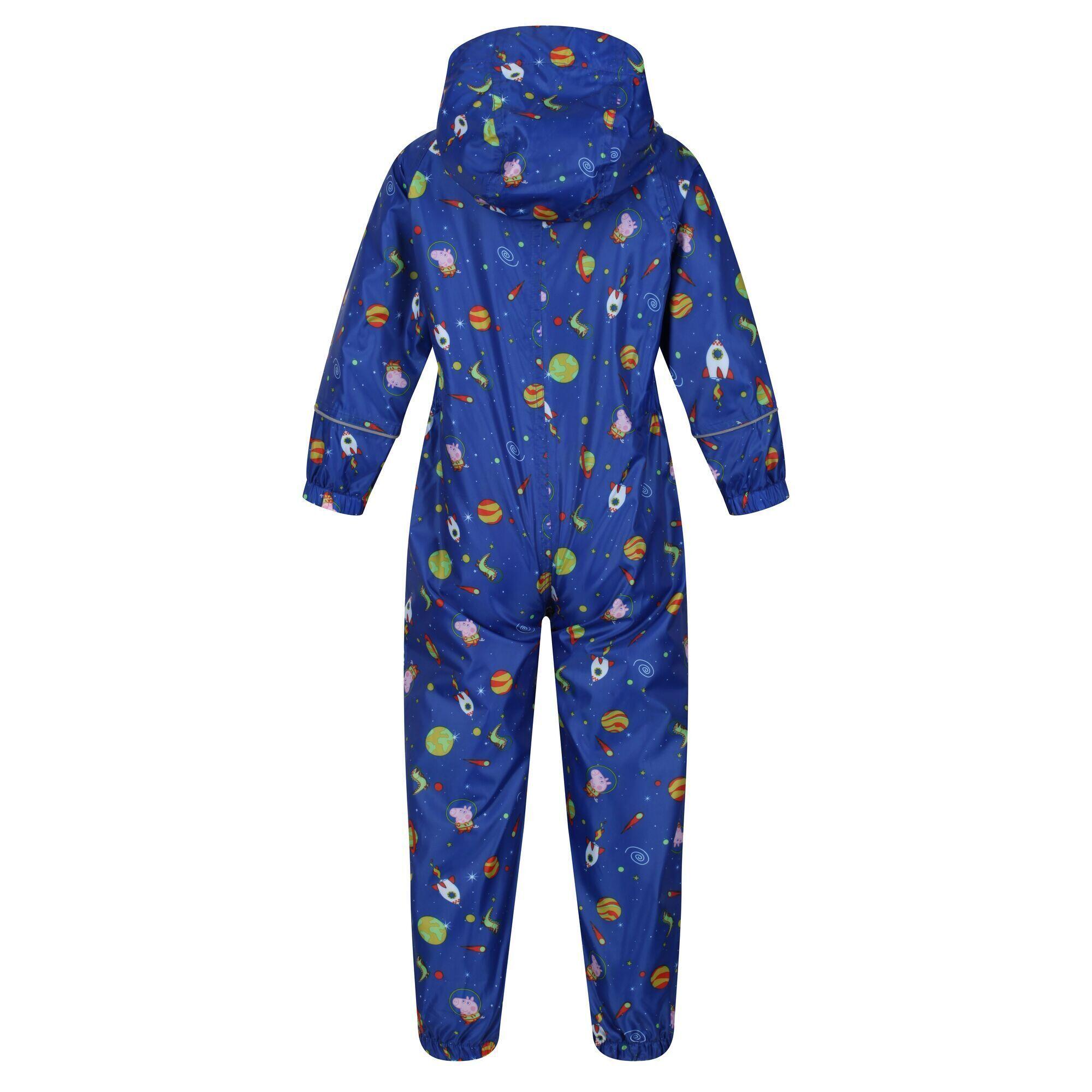 Childrens/Kids Peppa Pig Space Waterproof Puddle Suit (Surf Spray) 2/5