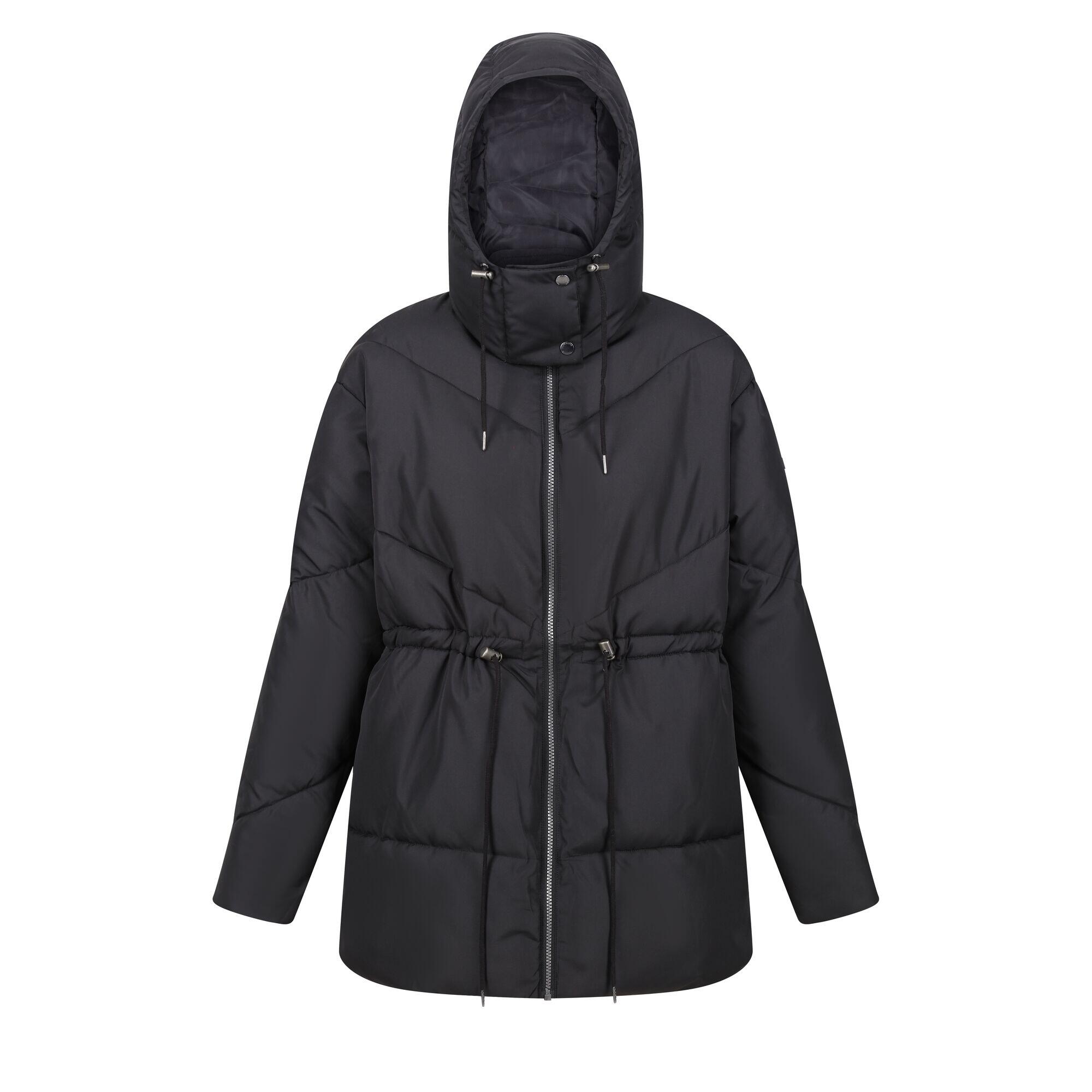 Womens/Ladies Rurie Baffled Padded Jacket (Black) 1/5