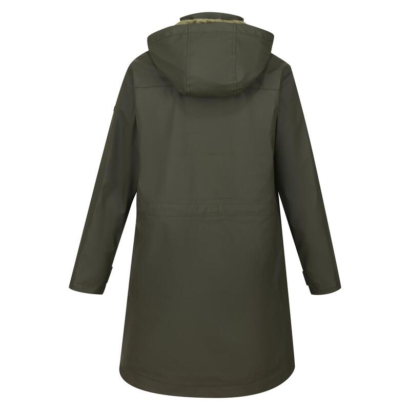 Chaqueta Acolchada Fantine de Deflector para Mujer Caqui Oscuro