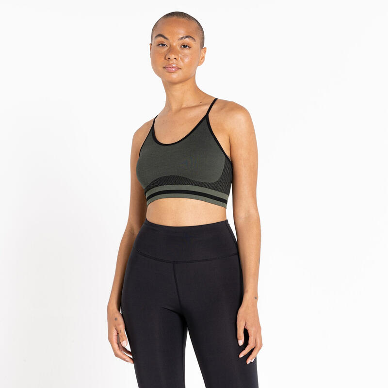 Brassière de sport DON'T SWEAT IT Femme (Vert canard)