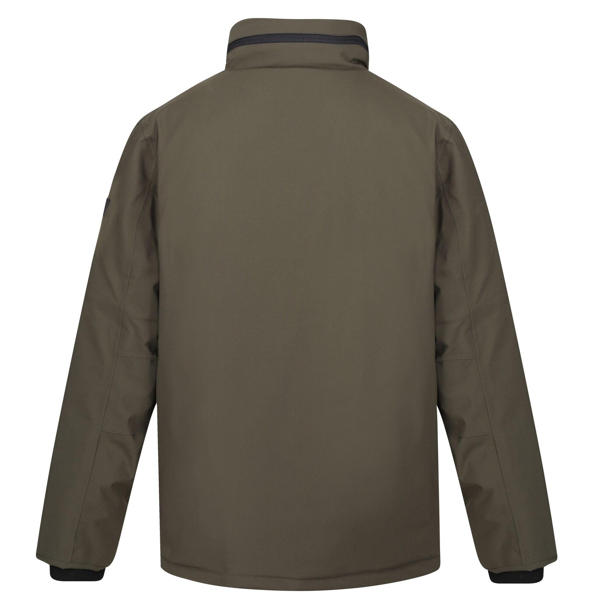 Mens Esteve Waterproof Jacket (Dark Khaki) 2/5