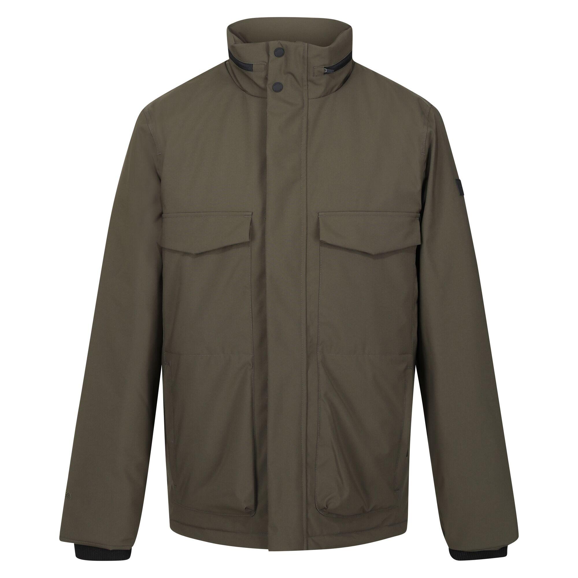 ESTEVE Men's Waterproof Jacket (Dark Khaki)