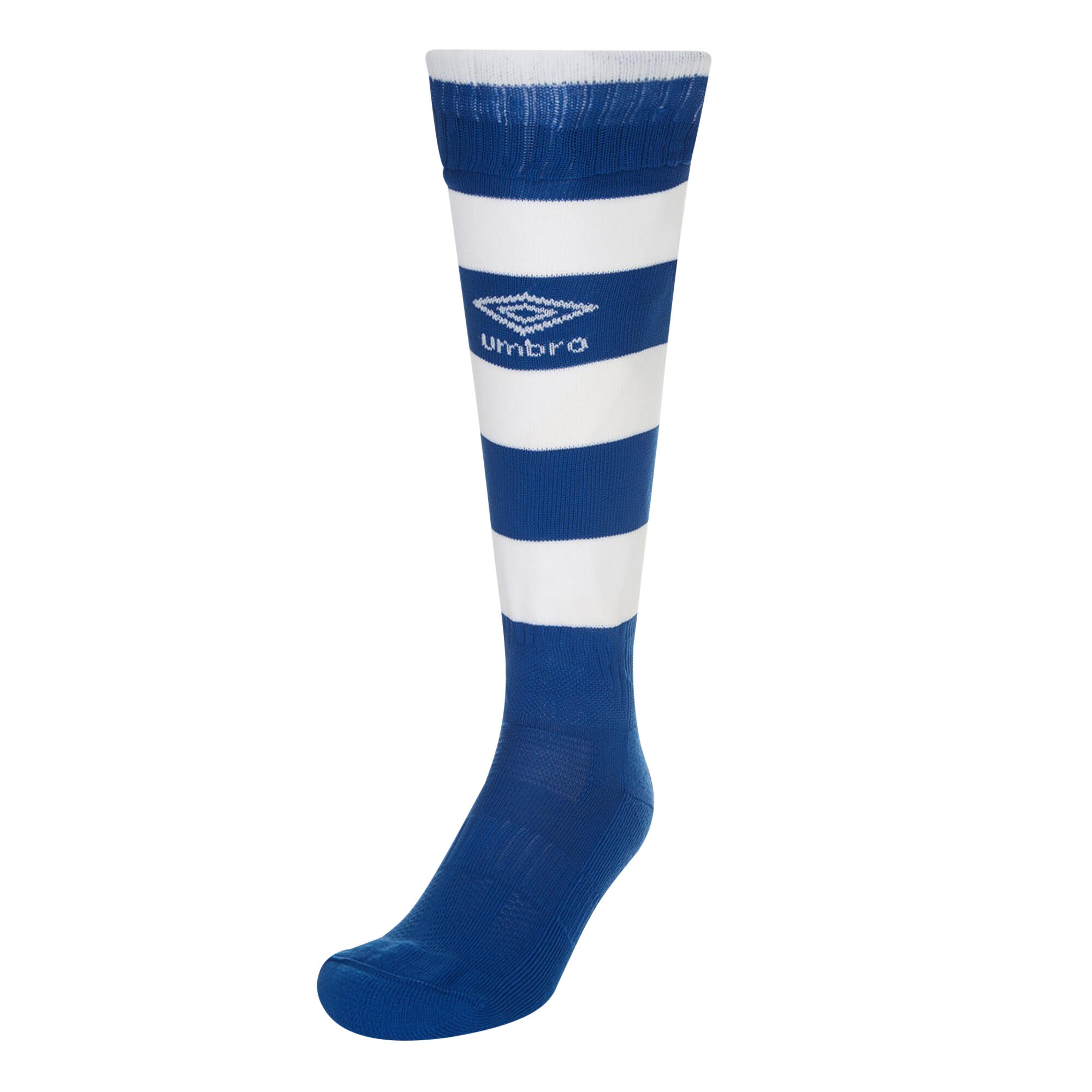UMBRO Childrens/Kids Hoop Stripe Socks (Royal Blue/White)