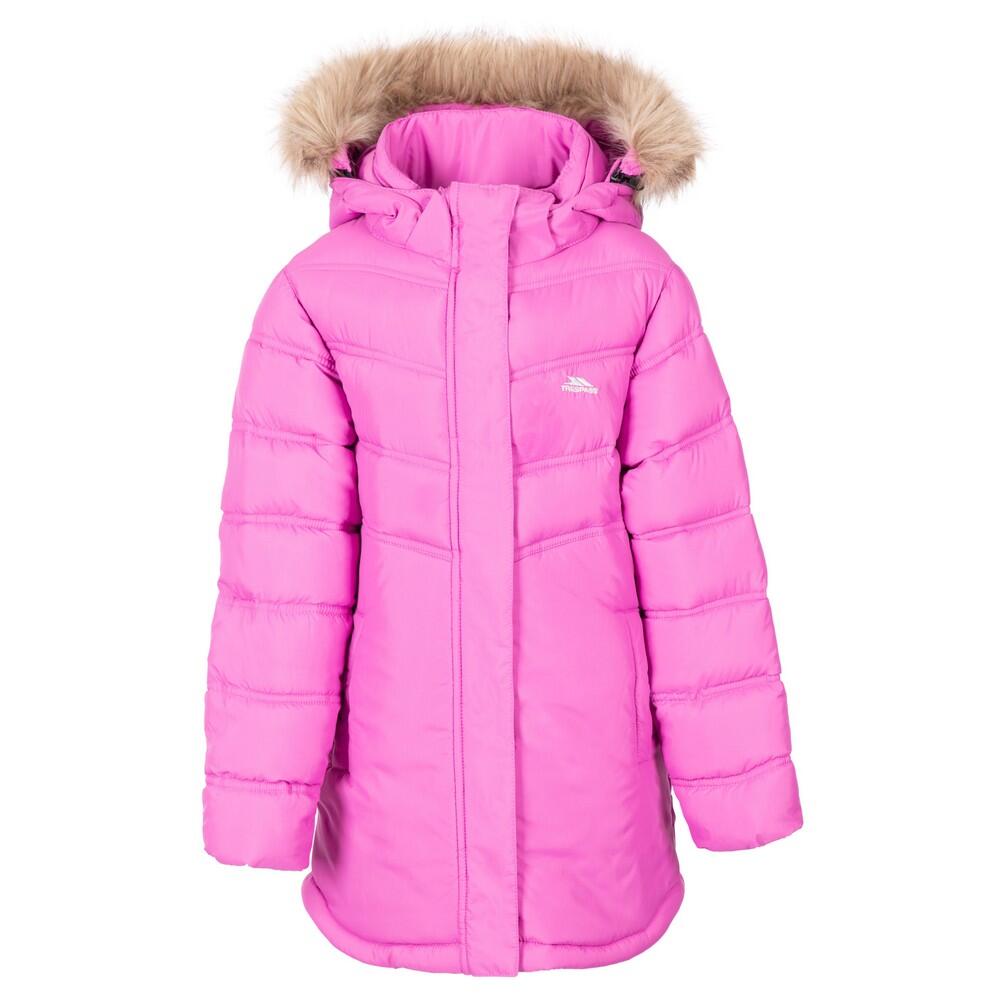 CHARMING Girls' Quilted Jacket (Dark Pink)