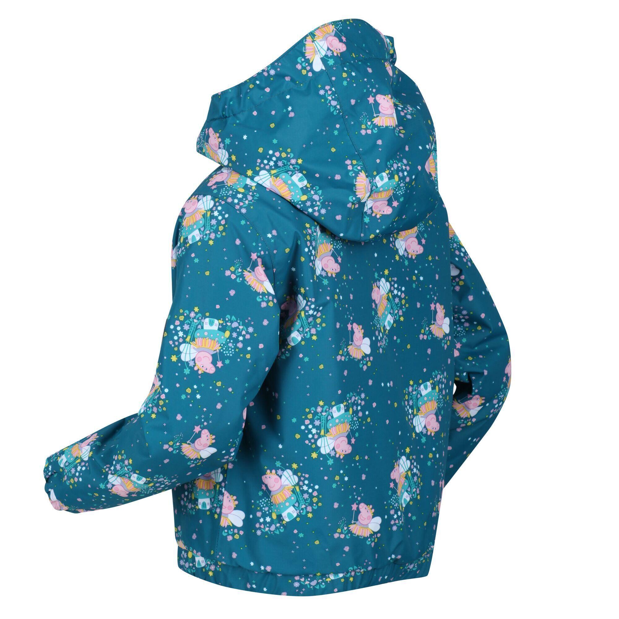 Children's MUDDY PUDDLE quilted jacket (Dark teal)