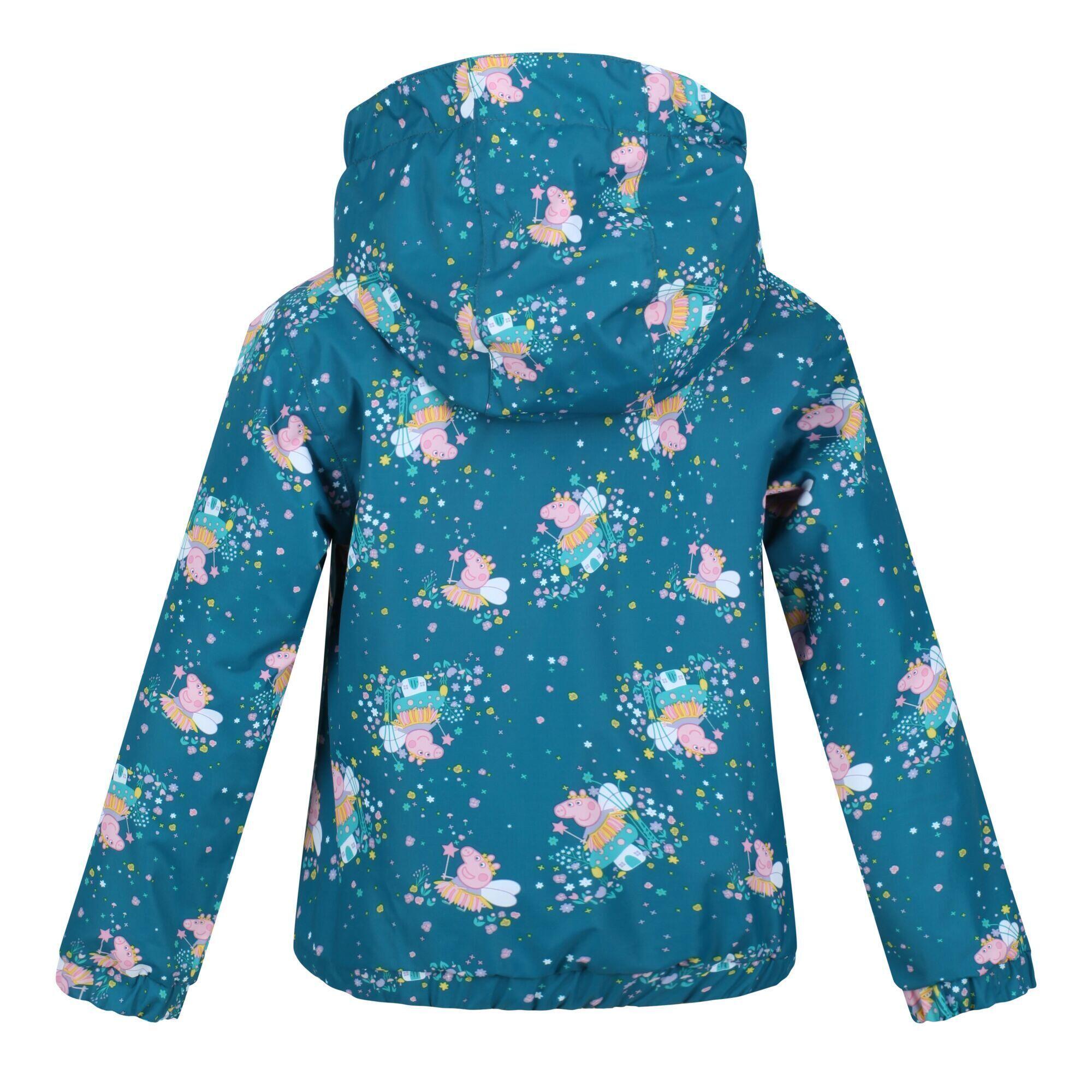 Children's MUDDY PUDDLE quilted jacket (Dark teal)