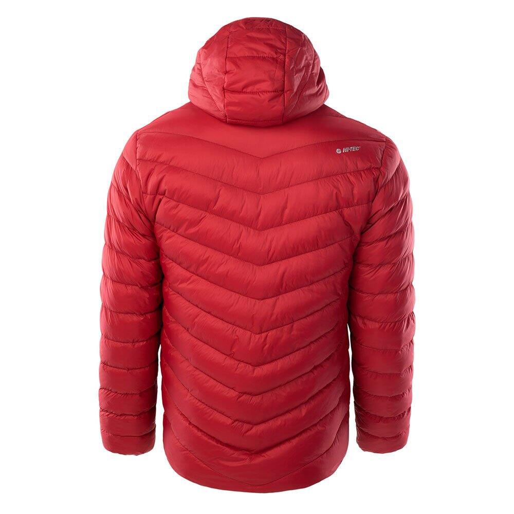 Giacca Imbottita Trapuntato Uomo Hi-Tec Salrin Rosso Rubino Antracite 2/3