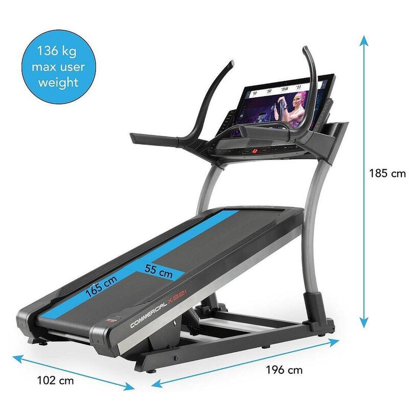 Tapis de course Commercial X32i connecté iFIT / Inclinable -6% +40% / 22km/h