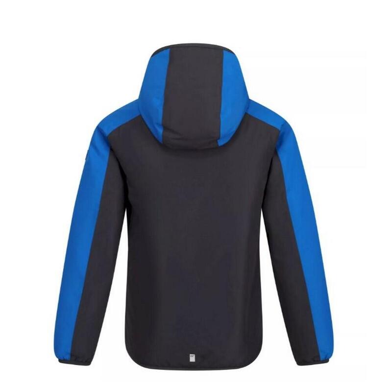 Chaqueta Impermeable Volcanics VI para Niños/Niñas Azul Sky Diver, Gris Oscuro