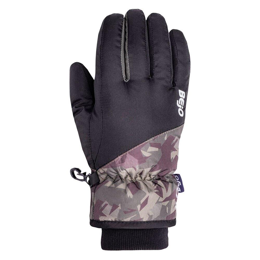 BEJO Jongens Vipo Camo Skihandschoenen (Diepe Dieptes Moro/Zwart)