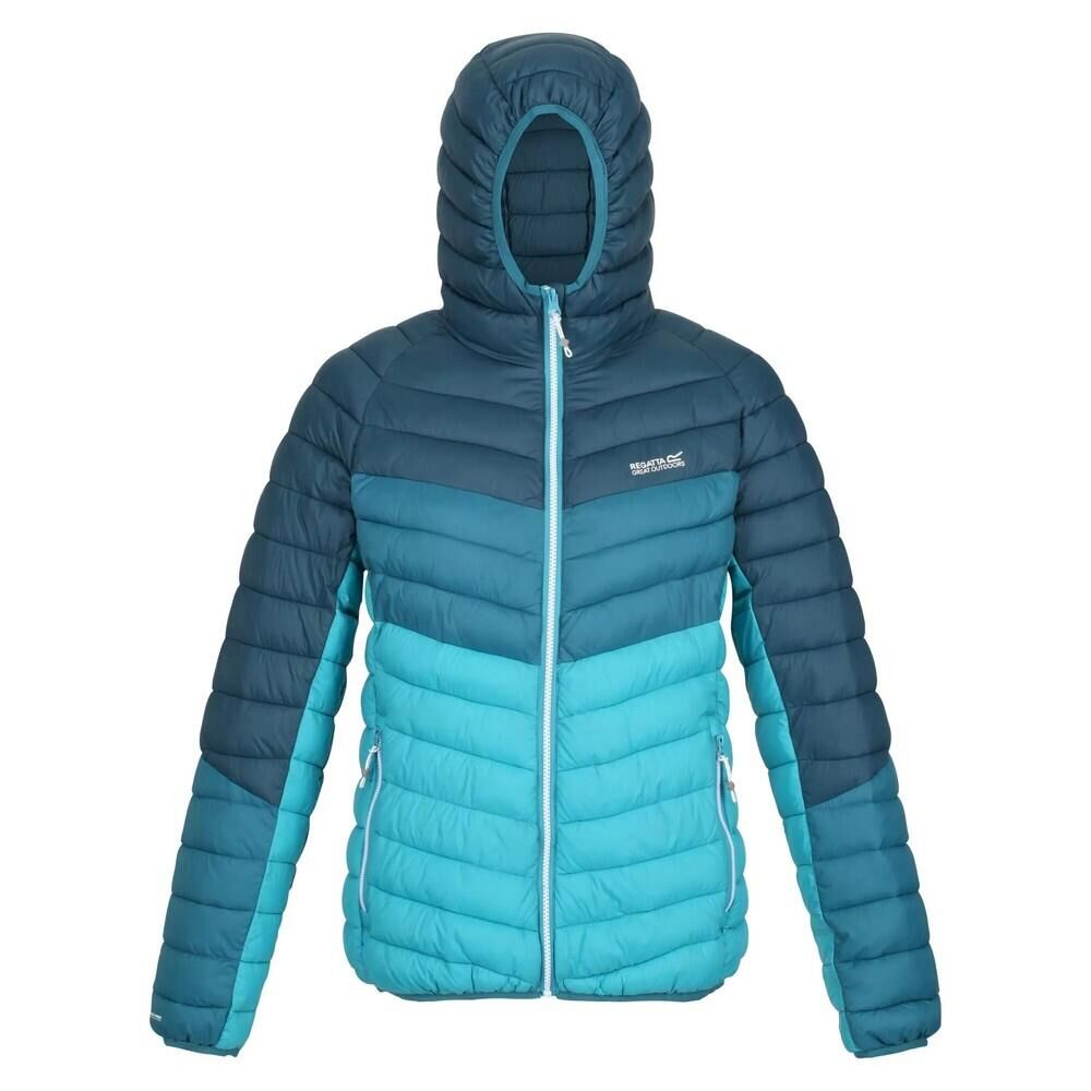 REGATTA Womens/Ladies Harrock Lightweight Puffer Jacket (Reflecting Lake/Dragonfly)