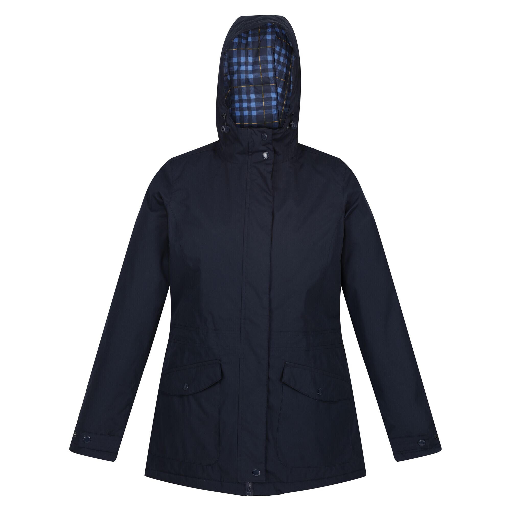 REGATTA Womens/Ladies Brigida Waterproof Jacket (Navy Check)