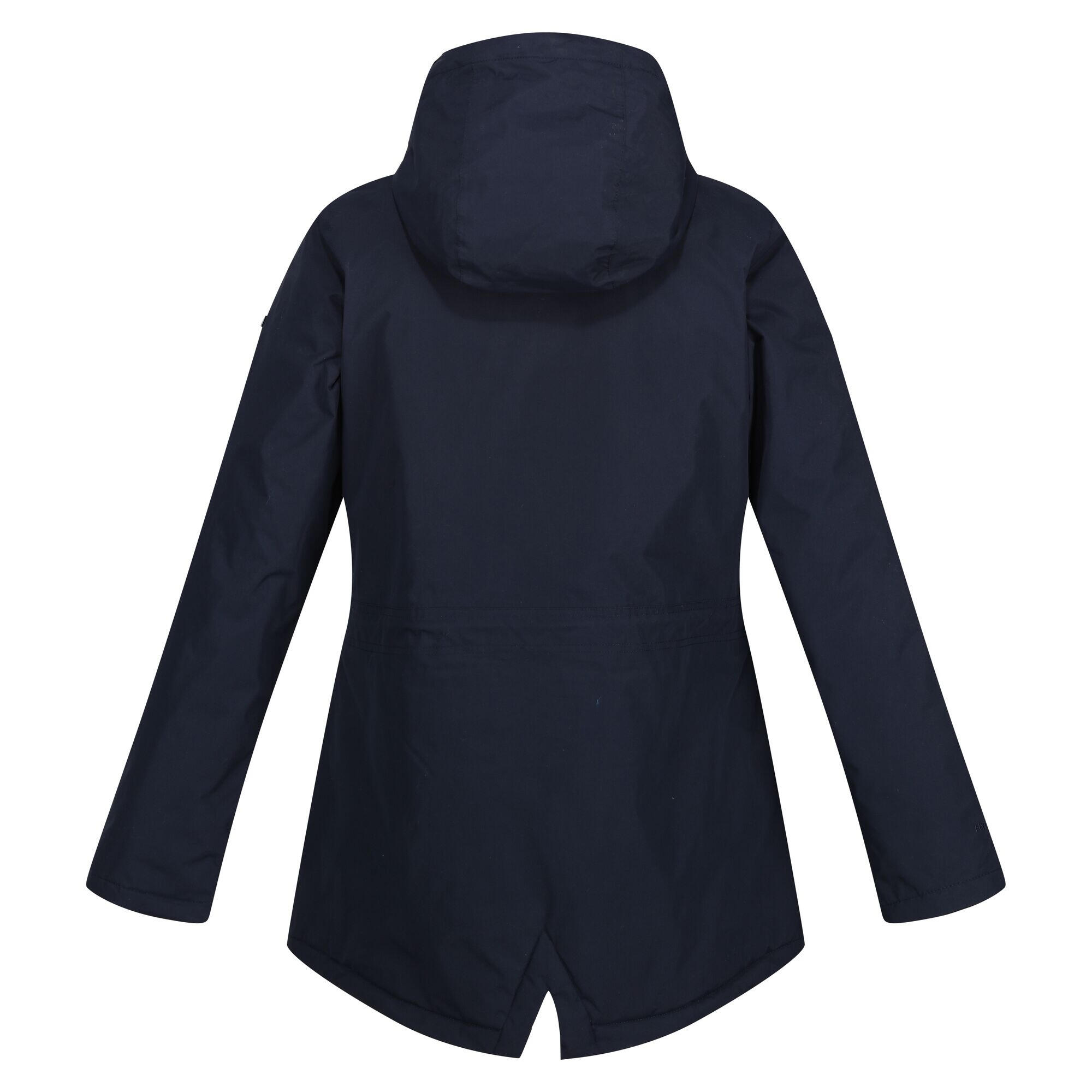 Womens/Ladies Brigida Waterproof Jacket (Navy Check) 2/4