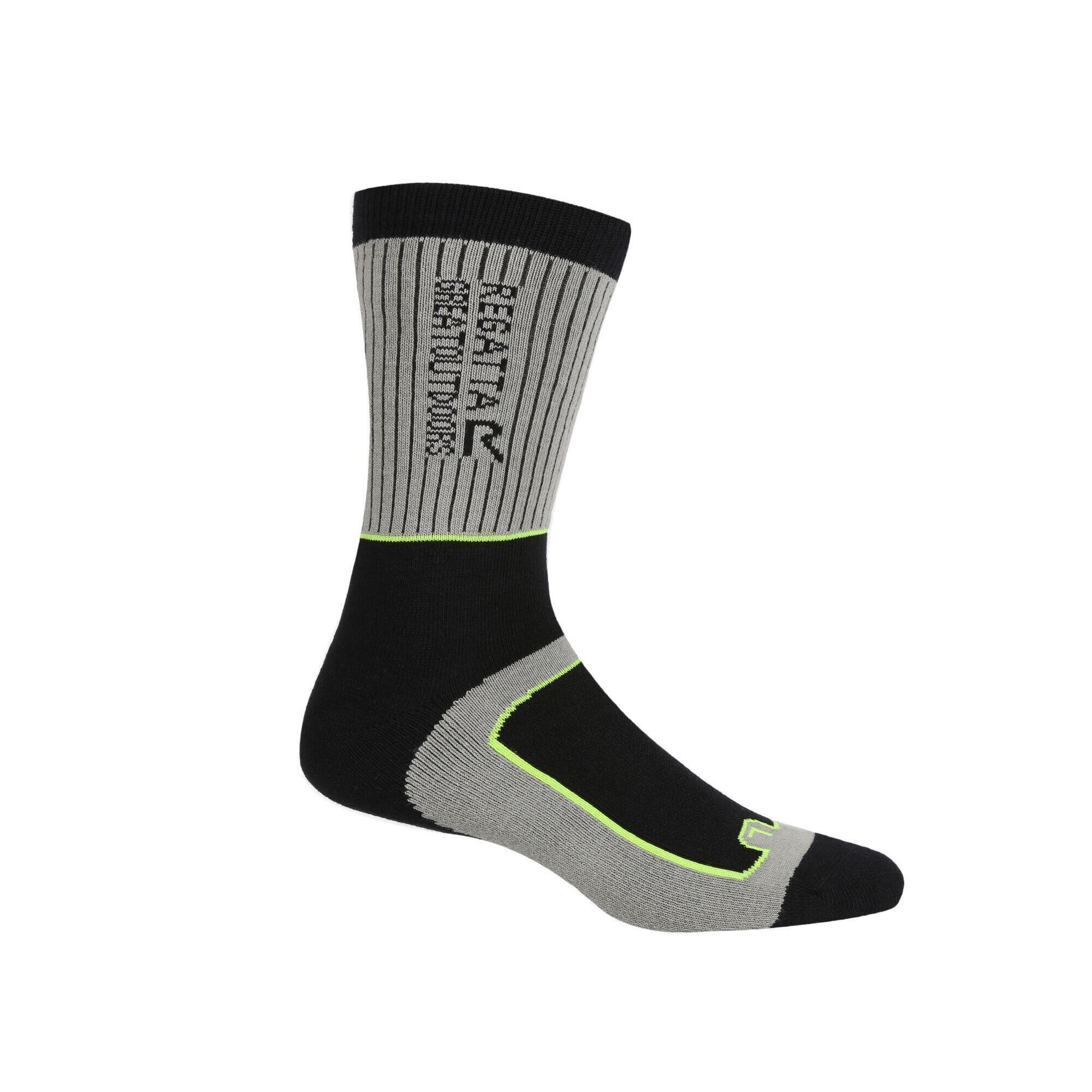 Chaussettes SAMARIS SEASON Homme (Gris Foncé / Vert Clair Vif) 2/4