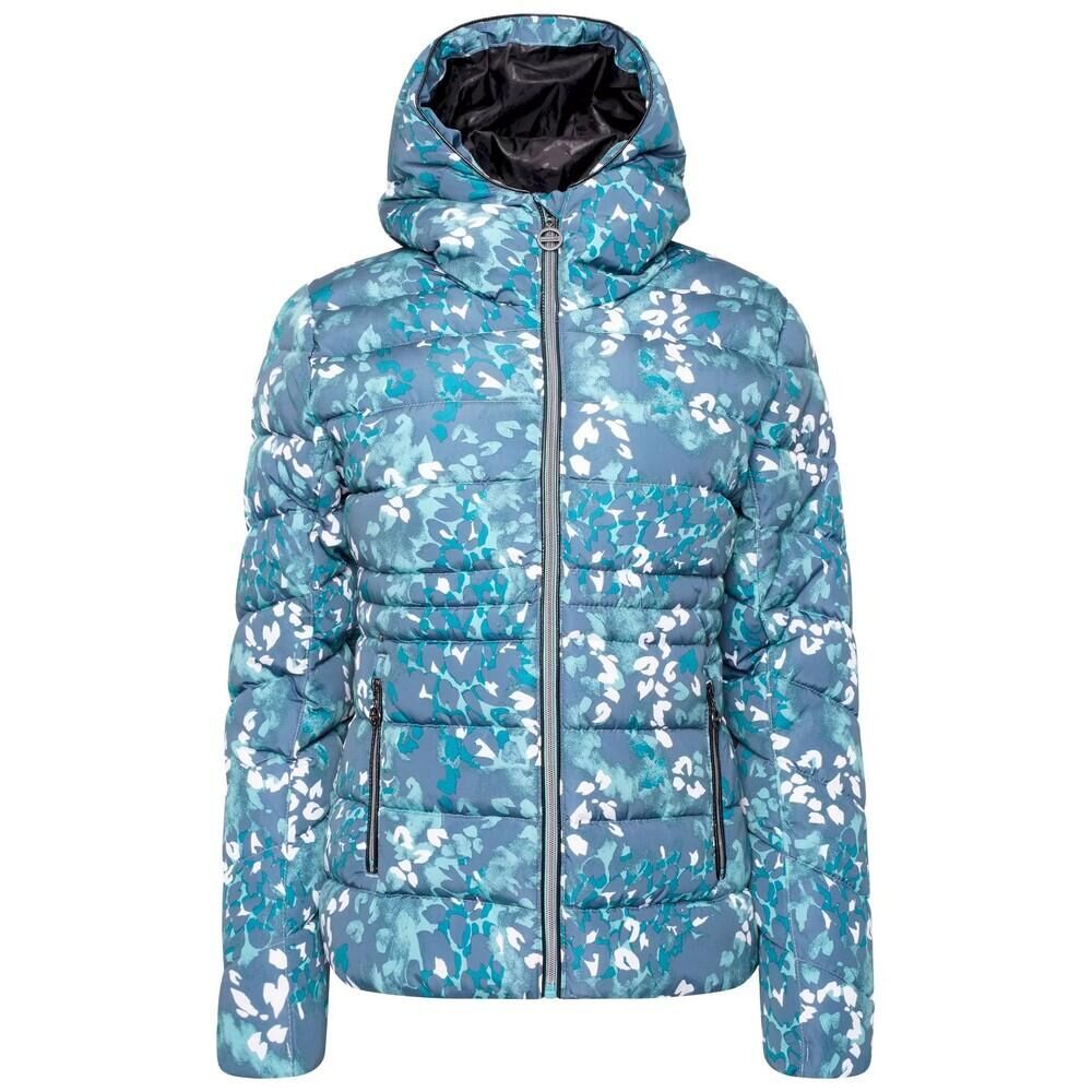 DARE 2B Womens/Ladies Reputable II Animal Print Puffer Jacket (Canton Green)