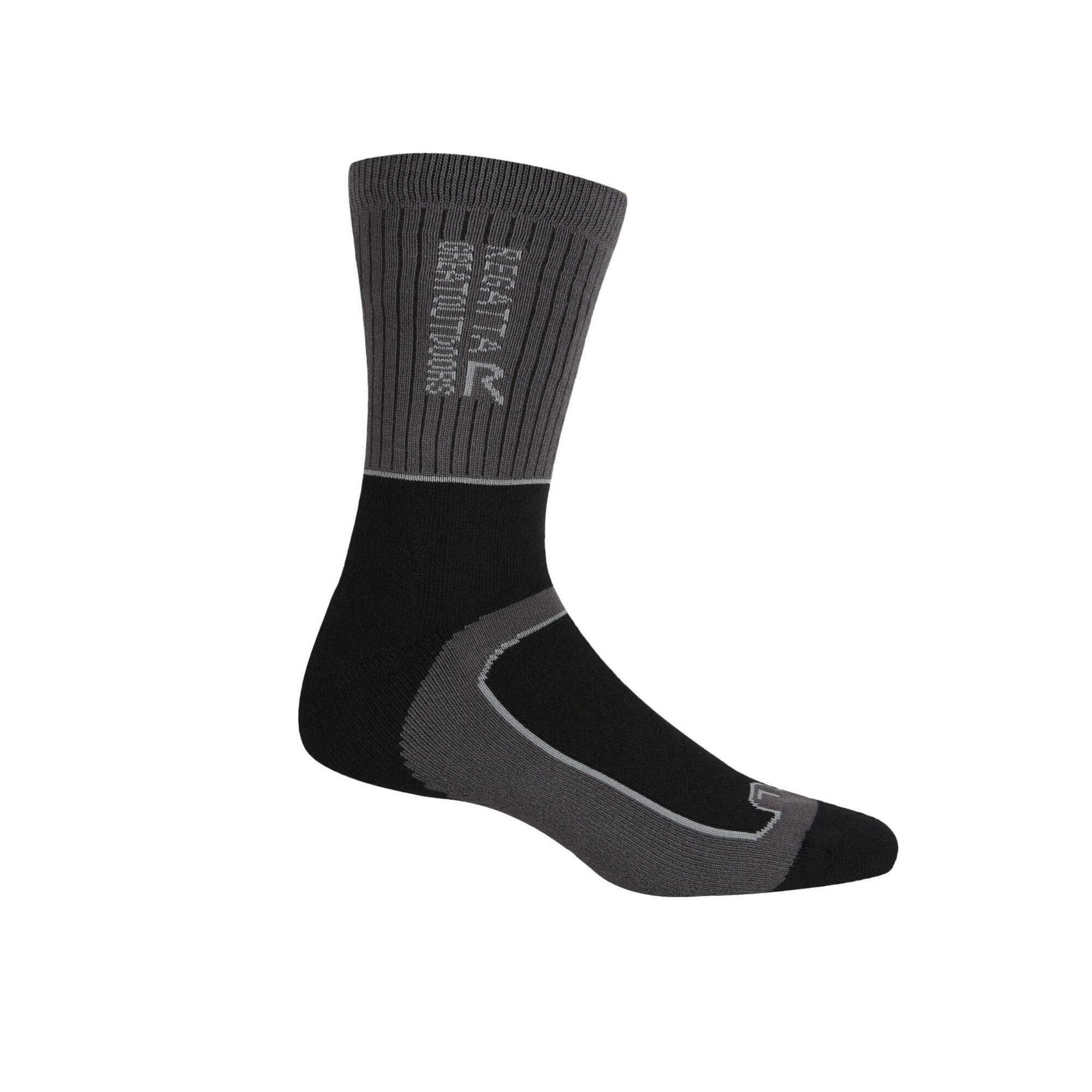 Chaussettes SAMARIS SEASON Homme (Noir / Gris Foncé) 2/4
