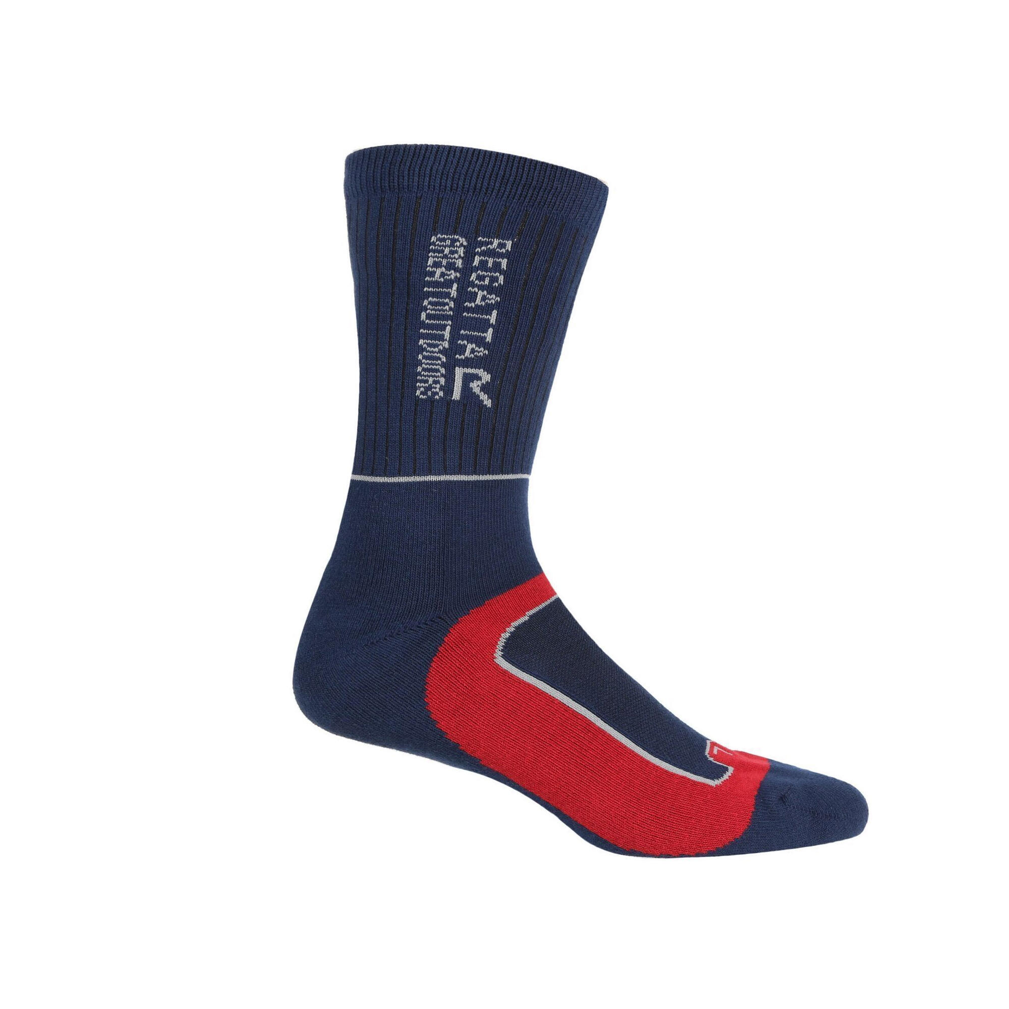 Chaussettes SAMARIS SEASON Homme (Bleu Marine / Rouge Foncé) 2/4