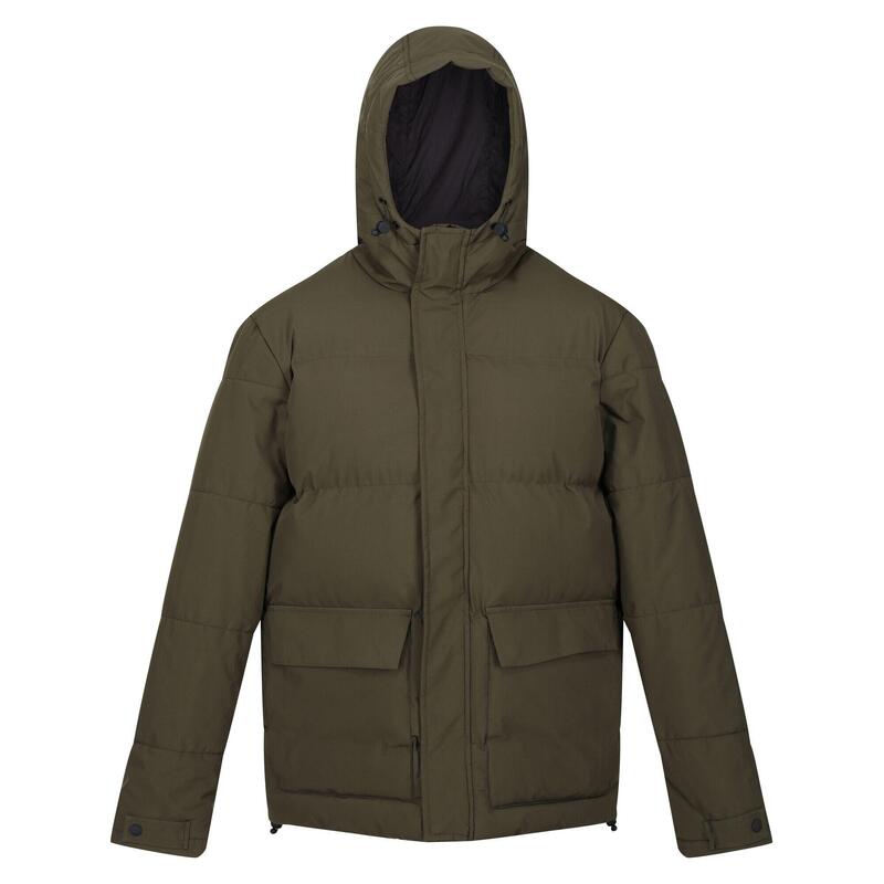 "Falkner" Steppjacke für Herren Dunkel-Khaki