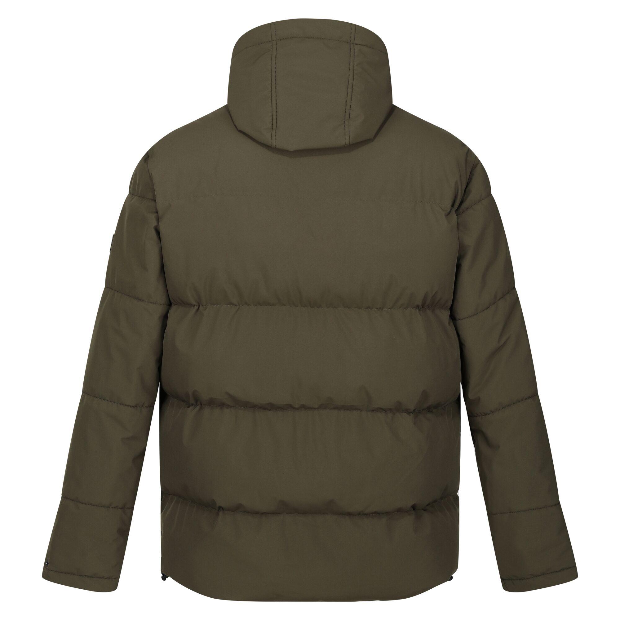 Mens Falkner Padded Jacket (Dark Khaki) 2/5