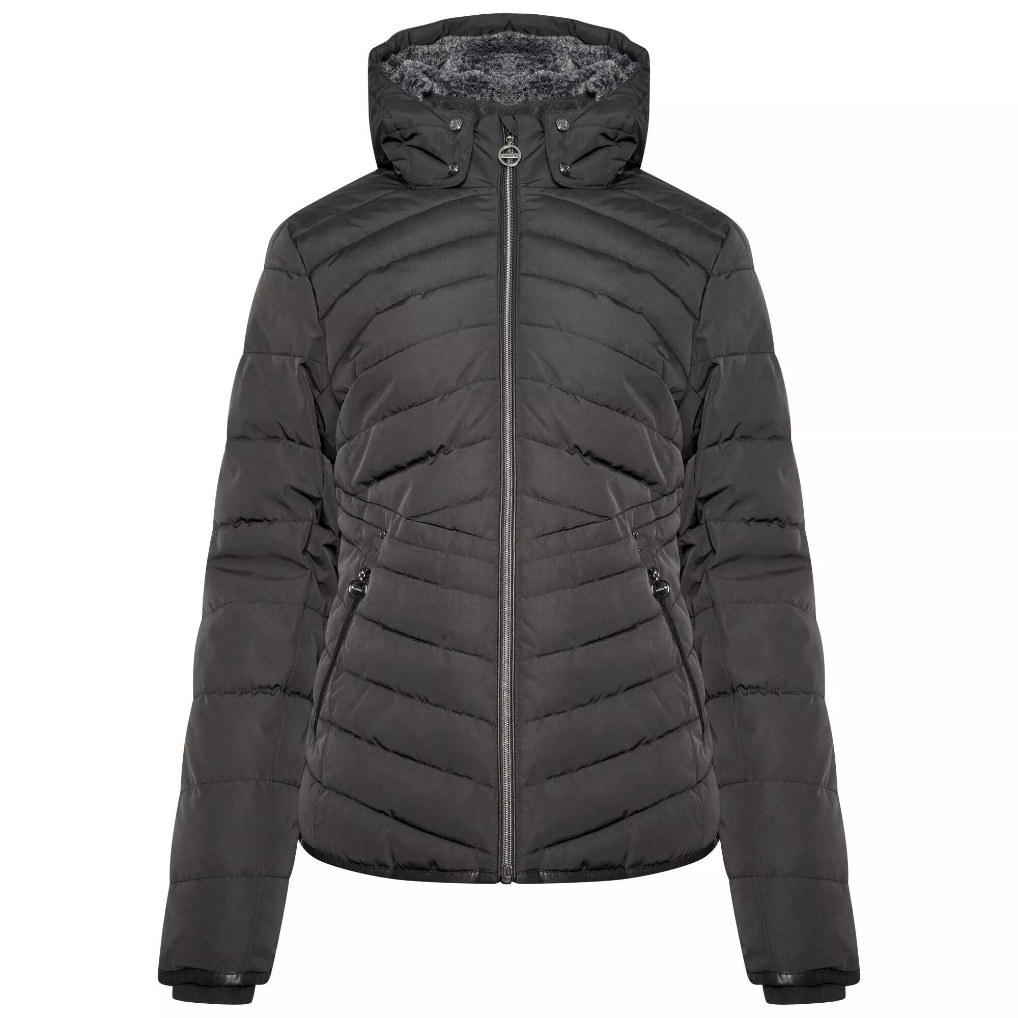 Womens/Ladies Striking Padded Jacket (Black) 1/4