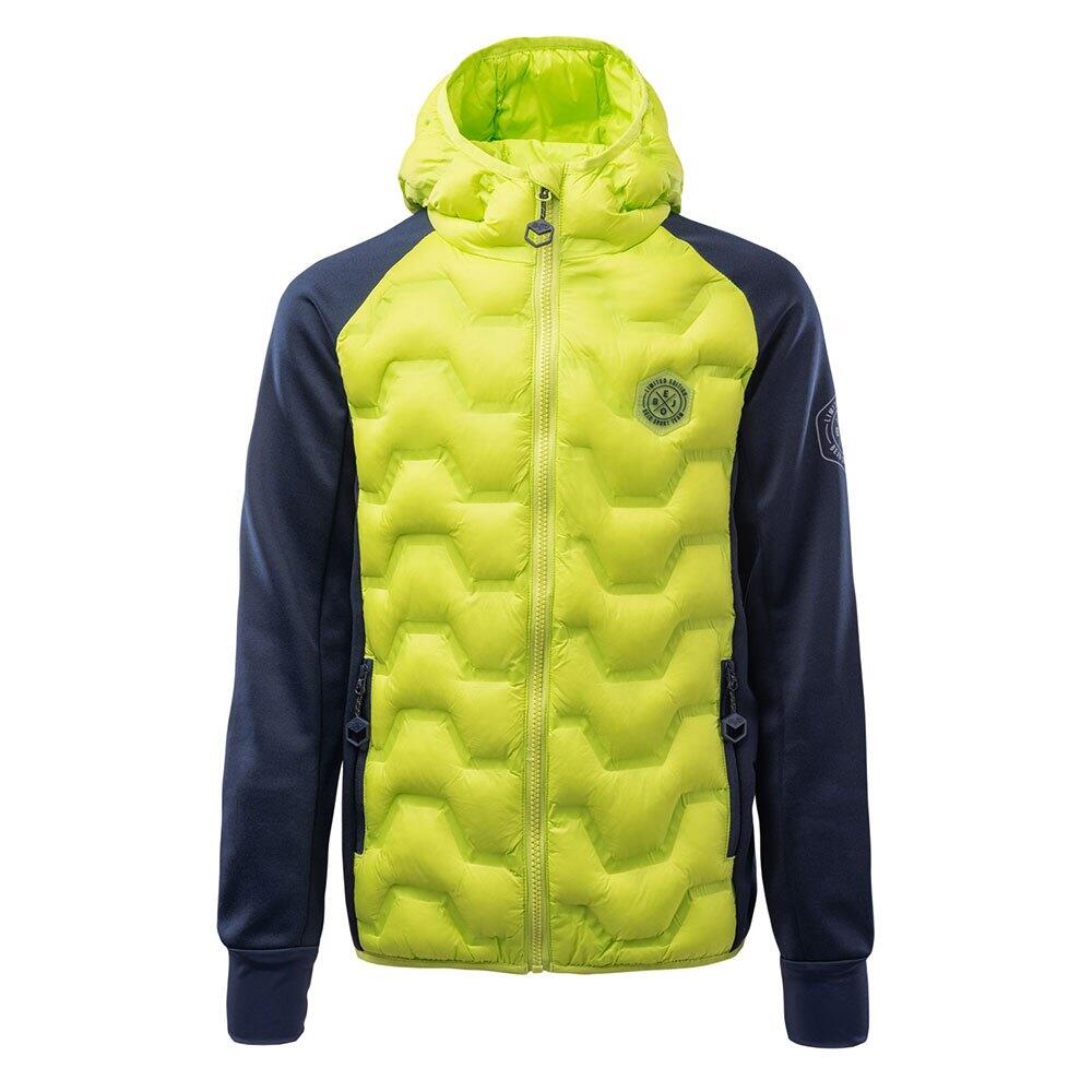 Bejo - Veste Matelassée Motif/style Contrasté Stuart Garçon (vert Citron / Saphir - Doudoune Duvet - Bleu|jaune|vert - 8 À 10 Ans - Decathlon
