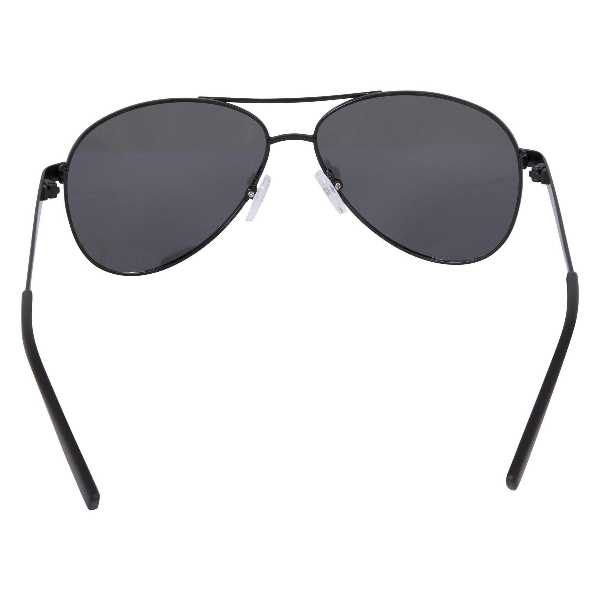 Unisex Sonnenbrille Pilot Damen und Herren Schwarz 2/5