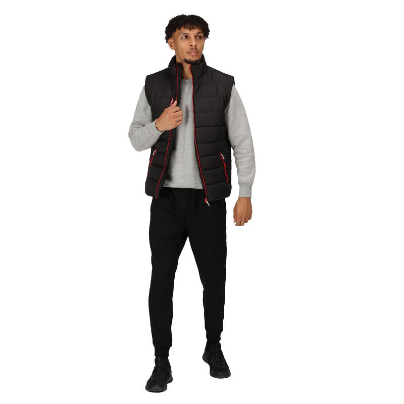 Gilet Imbottito Uomo Regatta Navigate Nero Rosso Classico