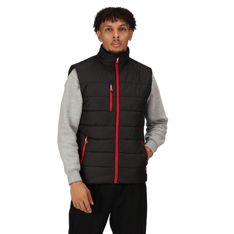 Gilet Imbottito Uomo Regatta Navigate Nero Rosso Classico