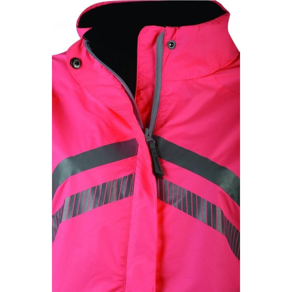Unisex Adult Reflective Lightweight Waterproof Jacket (Hi Vis Pink) 4/4