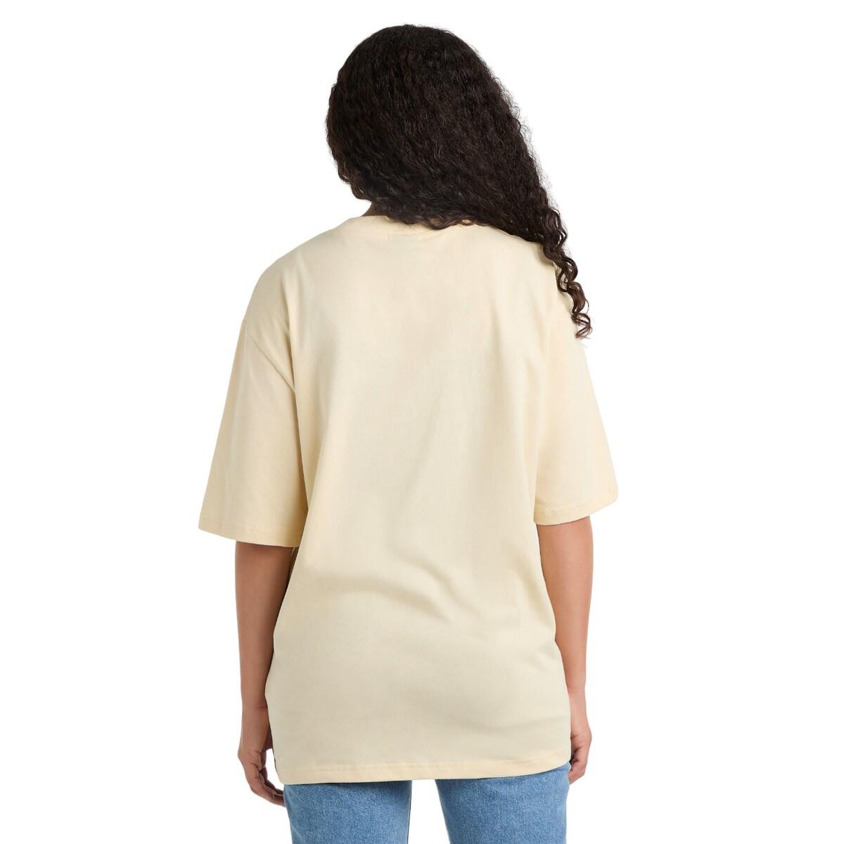 Womens/Ladies Core Oversized TShirt (Biscotti/White) 2/4
