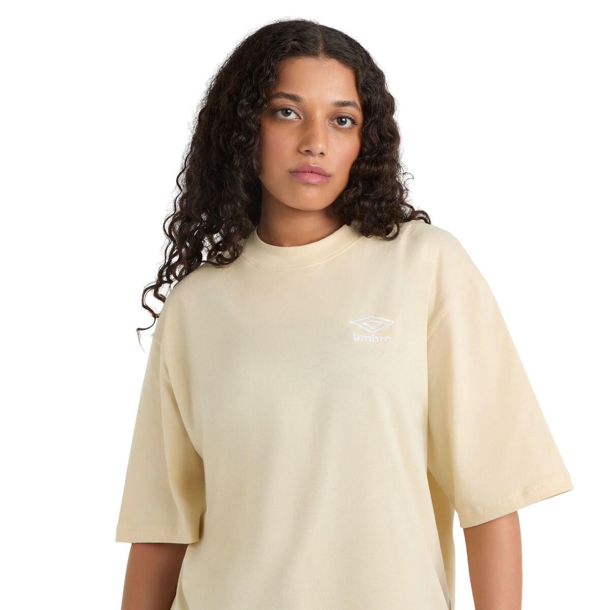 Womens/Ladies Core Oversized TShirt (Biscotti/White) 4/4
