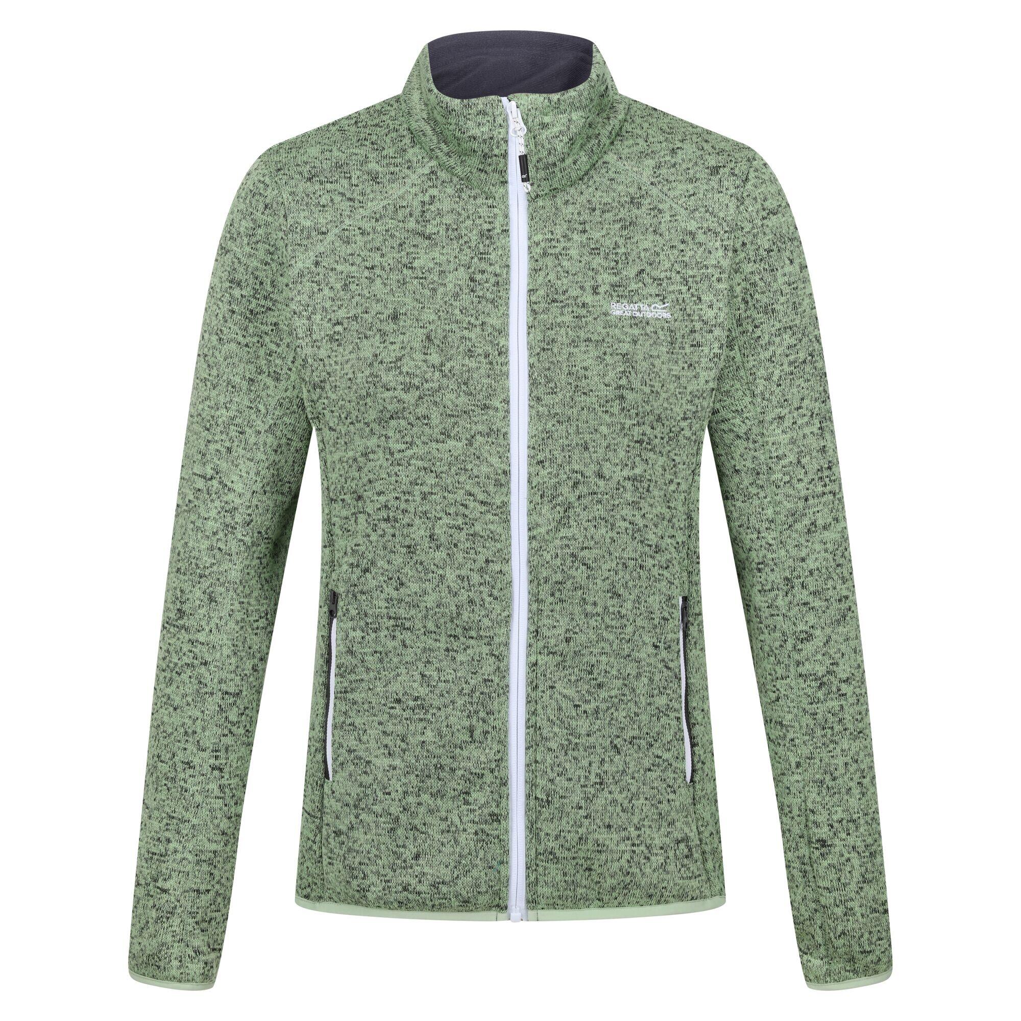 REGATTA Womens/Ladies Newhill Marl Full Zip Fleece Jacket (Green)