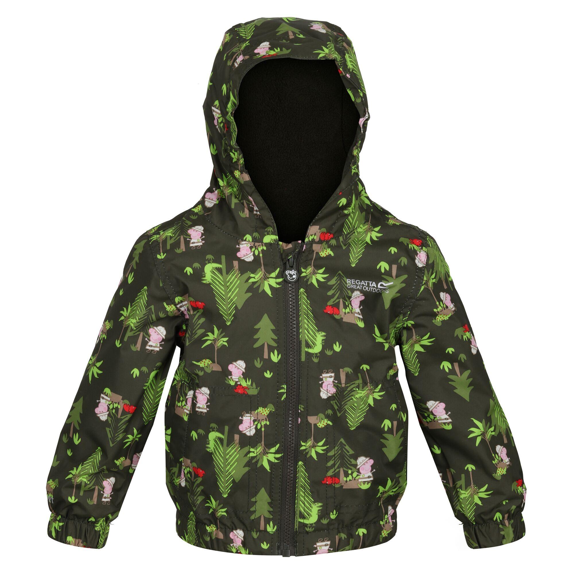 Childrens/Kids Muddy Puddle Padded Jacket (Dark Khaki) 1/5
