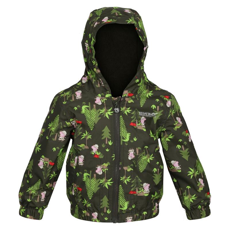 Gewatteerd kinder/kleuterjasje Muddy Puddle (Donkere Khaki)