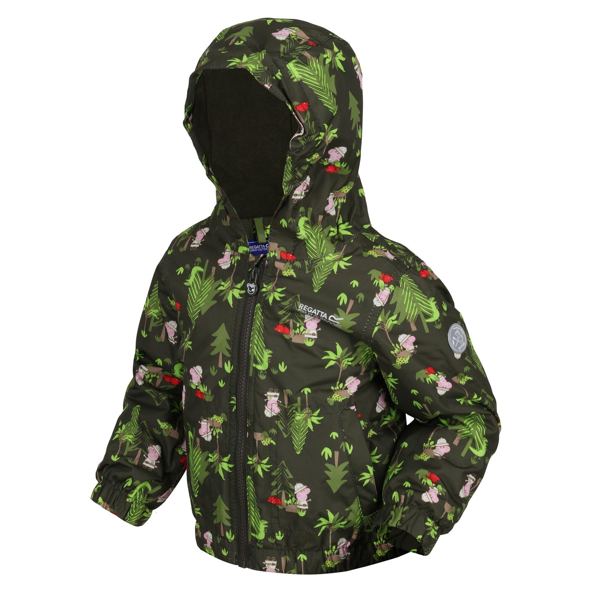 Childrens/Kids Muddy Puddle Padded Jacket (Dark Khaki) 4/5