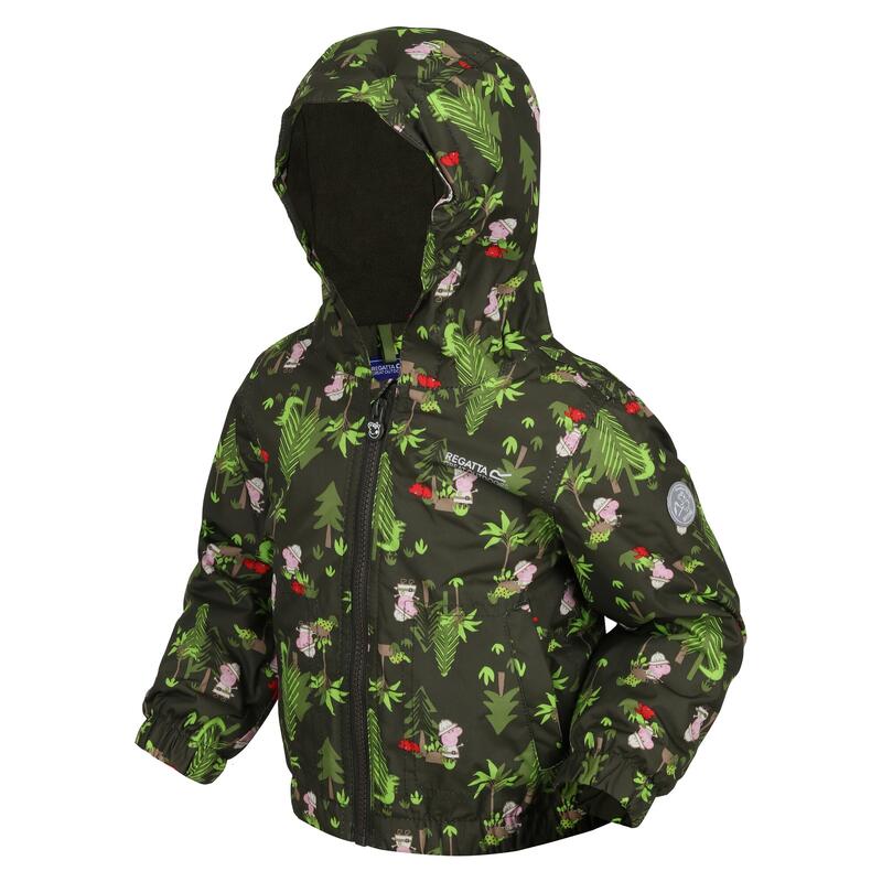 Chaqueta Acolchada Muddy Puddle para Niños/Niñas Caqui Oscuro