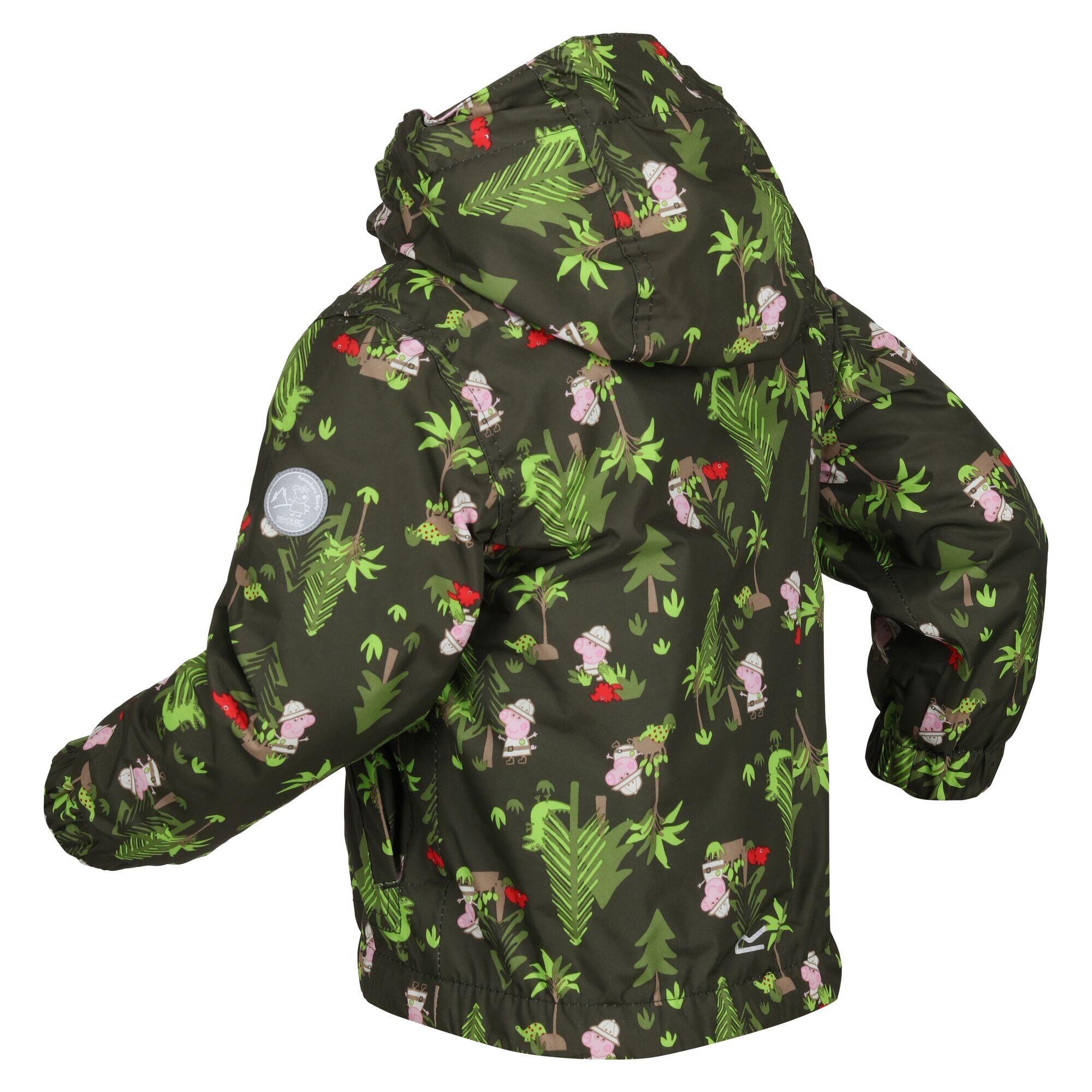 Childrens/Kids Muddy Puddle Padded Jacket (Dark Khaki) 3/5