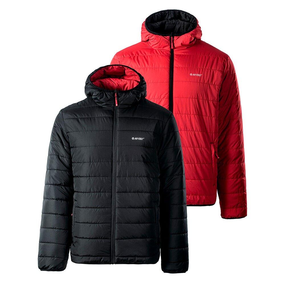Mens Halden Quilted Padded Jacket (Black/Salsa)
