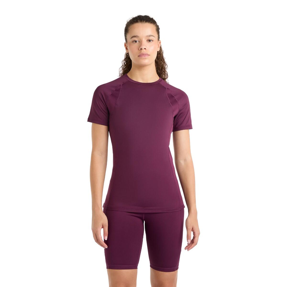 Womens/Ladies Pro Training Polyester TShirt (Potent Purple/Mauve) 3/4